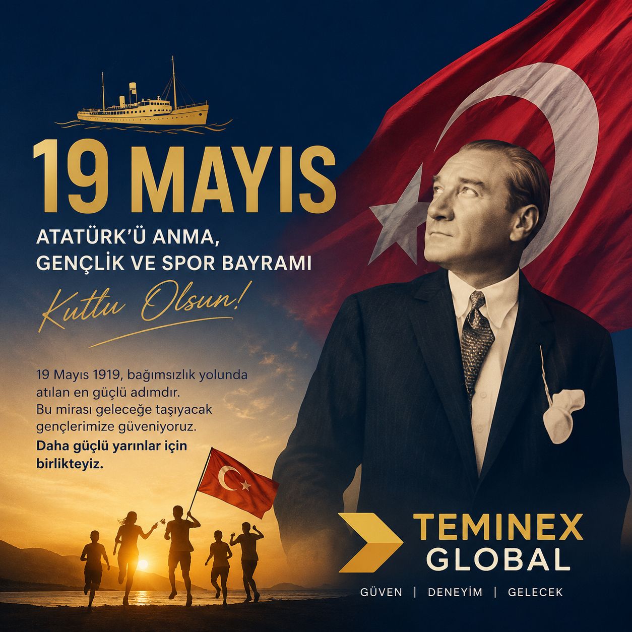 19 Mayıs Atatürk’ü Anma, Gençlik ve Spor Bayramı Kutlu Olsun
