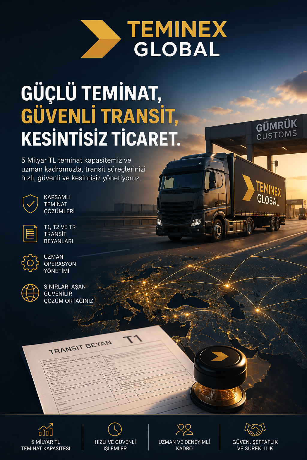 Teminex Global ile Güçlü Teminat, Güvenli Transit ve Kesintisiz Ticaret
