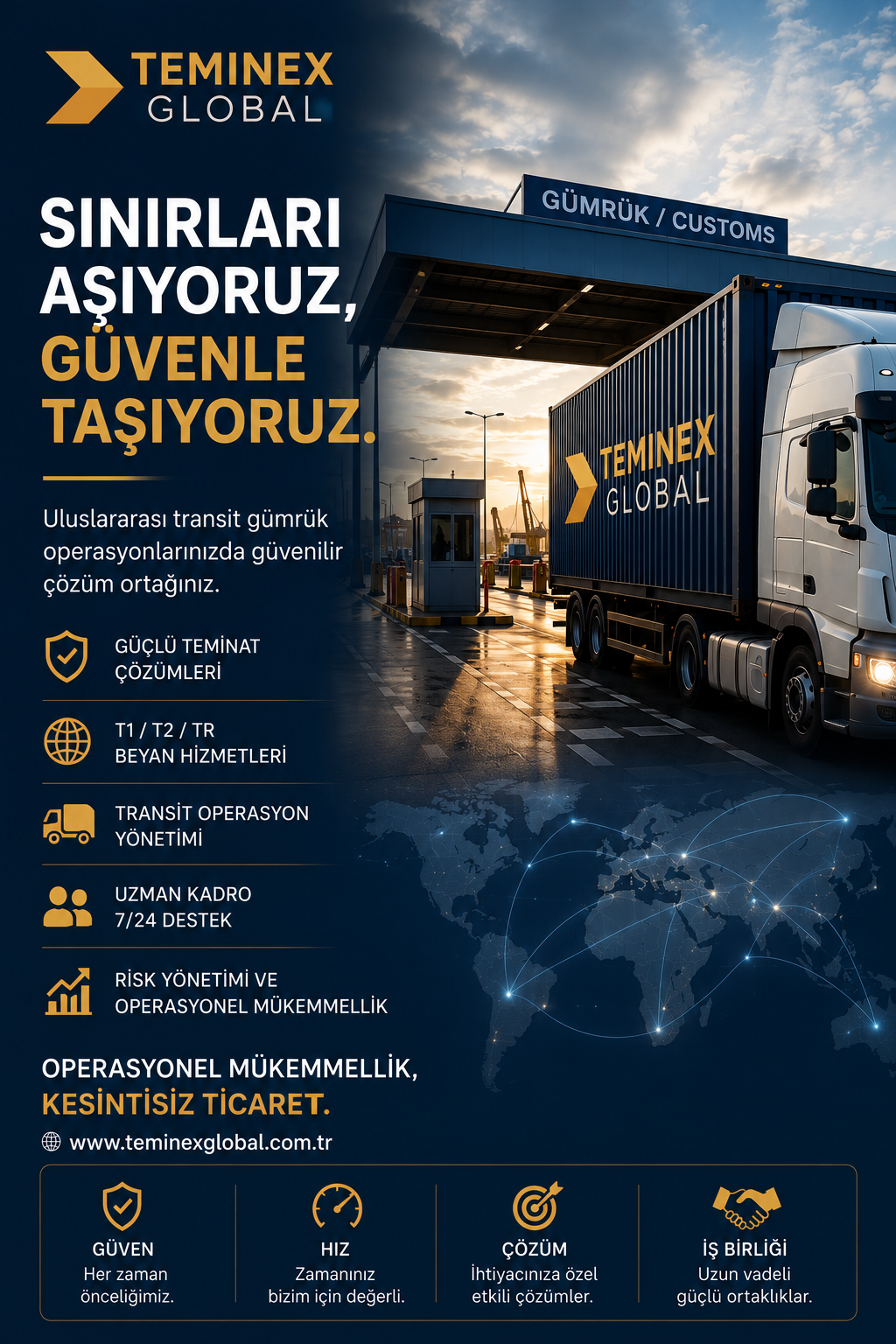 Sınırları Aşıyor, Güvenle Taşıyoruz.